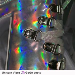Holographic GoGo boots